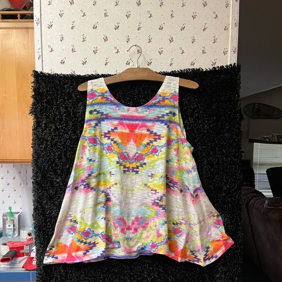 No Boundaries Tops - Womens xxl 2X NO BOUNDARIES TYE DYE LIGHT SWEATER TANK TOP